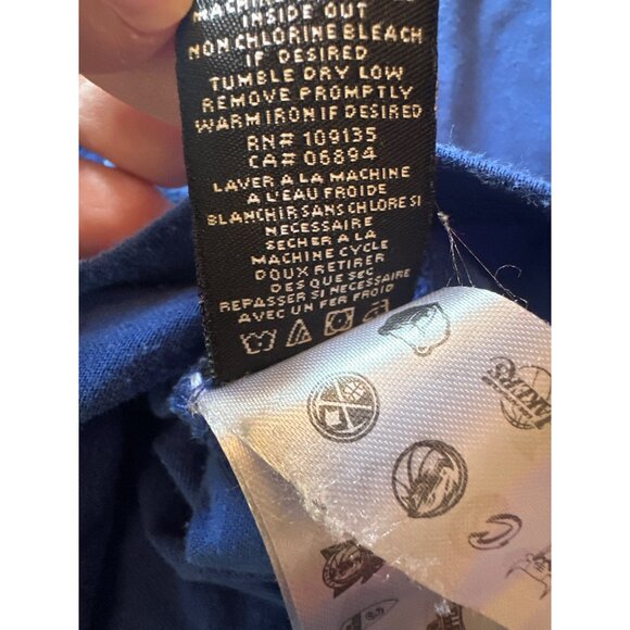 Philadelphia 76ers NBA T-Shirt Mens L Blue Cotton Blend Sport Basketball - Picture 6 of 6